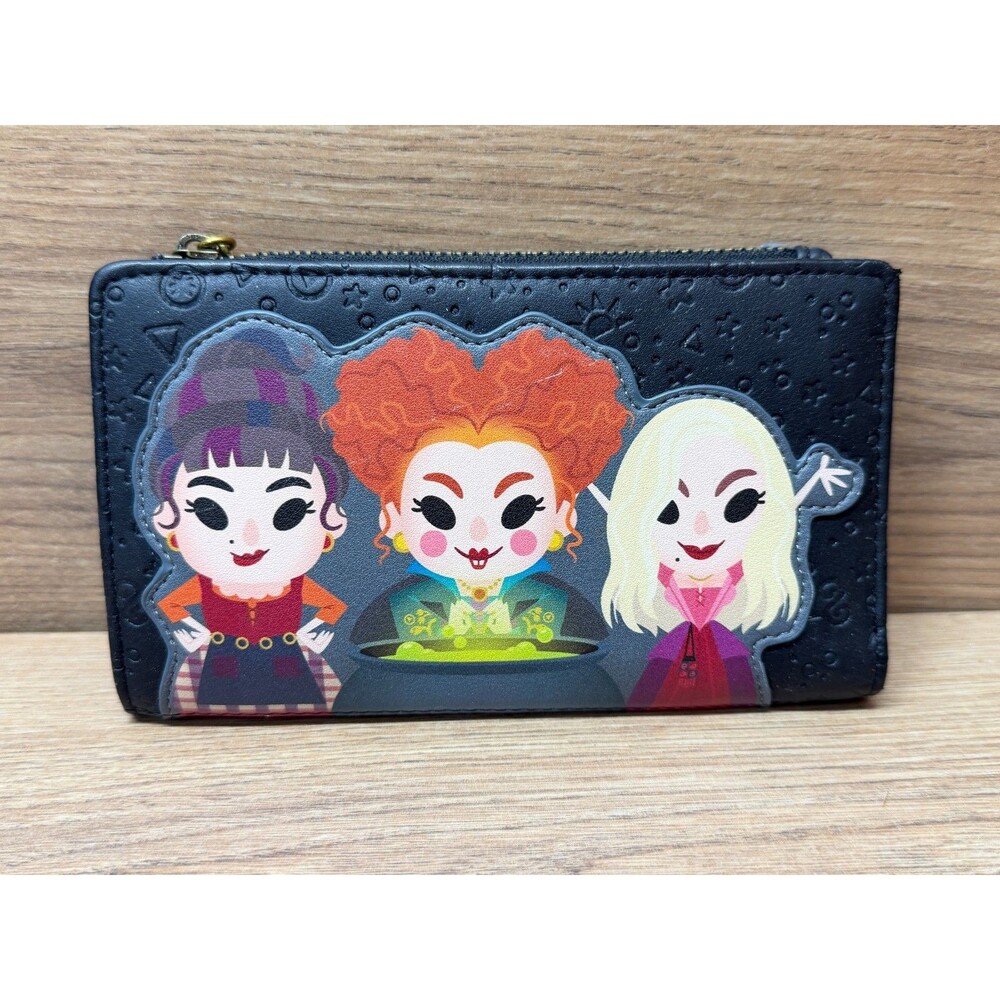 Loungefly Disney Hocus Pocus Sanderson Sisters Zip Around Wallet - Picture 2 of 13